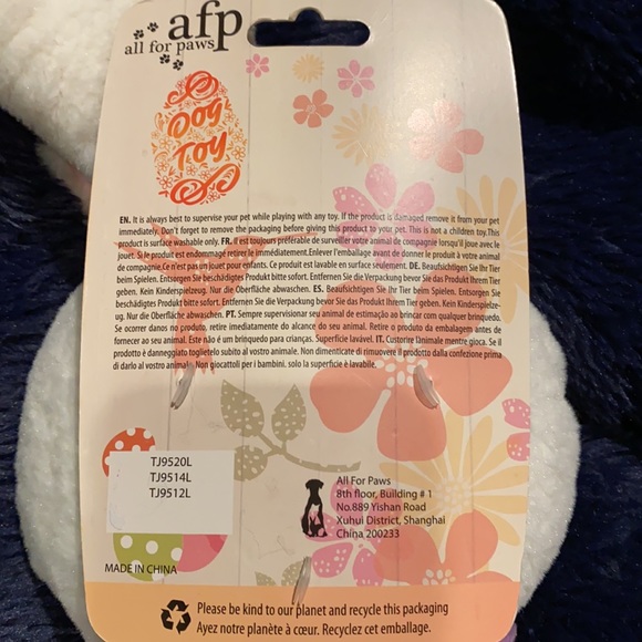 ~all for paws~ Large Rabbit Dog Toy - Picture 3 of 3